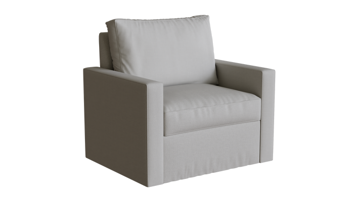 PB Cameron Square Arm Chair Slipcover - LindaKale