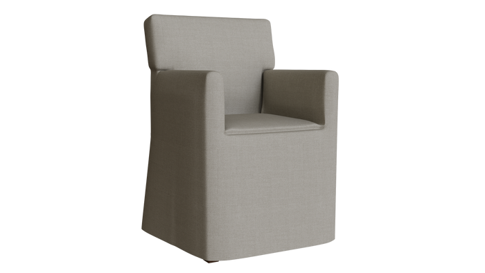 PB Classic Dining Armchair Slipcover, Long Slipcover - LindaKale