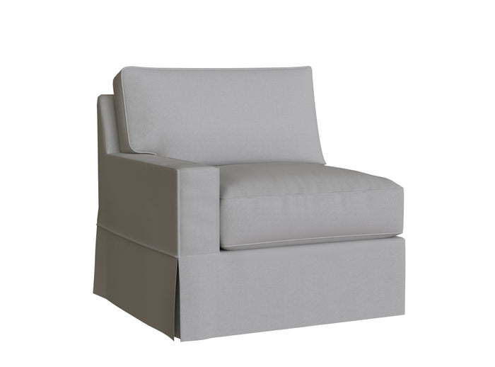 PB Comfort Square Arm Left Arm Chair Cover, PB comfort sectional components slipcover - LindaKale