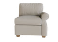 PB Fremont Roll Arm Right Arm Chair Cover, PB Fremont sectional components slipcover - LindaKale