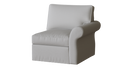 PB Pearce Roll Arm Right Arm Chair Cover, PB  pearce sectional components slipcover - LindaKale