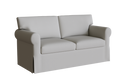 PB York Loveseat Slipcover, Roll Arm 62" - LindaKale
