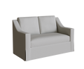 PB York Loveseat Slipcover, Slope Arm 60" - LindaKale