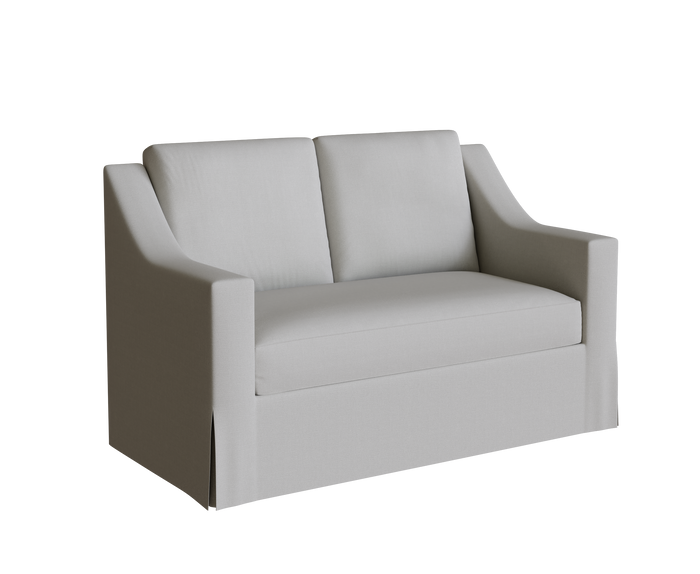 PB York Loveseat Slipcover, Slope Arm 60" - LindaKale