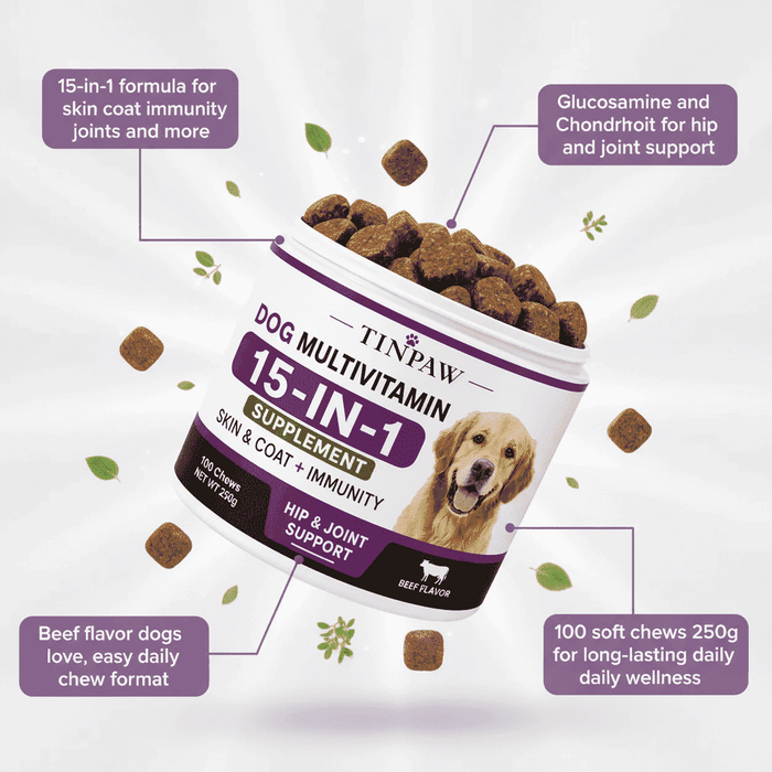 Pet Multivitamin Soft Chews - Vitamins & Supplements - TinPaw