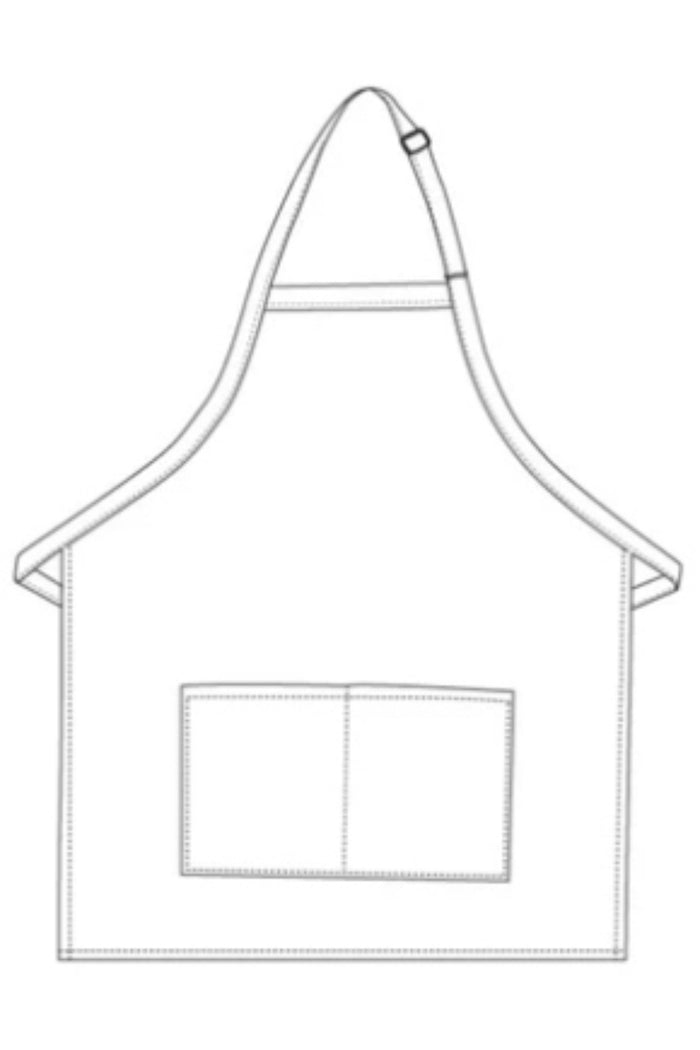 DayStar Pinstripe Bib Adjustable Apron (2 Pockets)