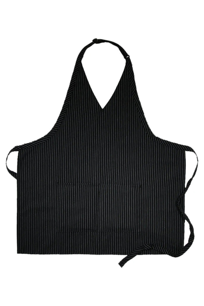 DayStar Pinstripe V-Neck Tuxedo Adjustable Apron (2 Pockets)
