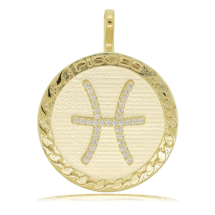 Pisces Gold Vermeil Zodiac Necklace