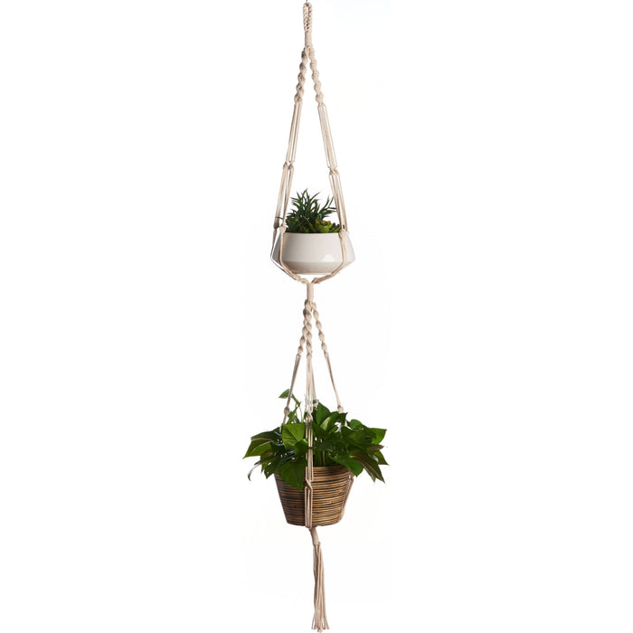 Plant Hanger 2 Tier Woven 60" - Seed World