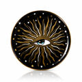 Pop Art Round Trinket Dish Black