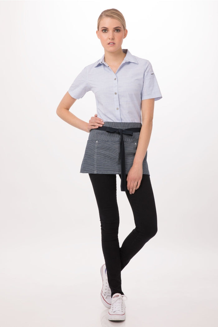 Chef Works Portland Indigo Blue Waist Apron