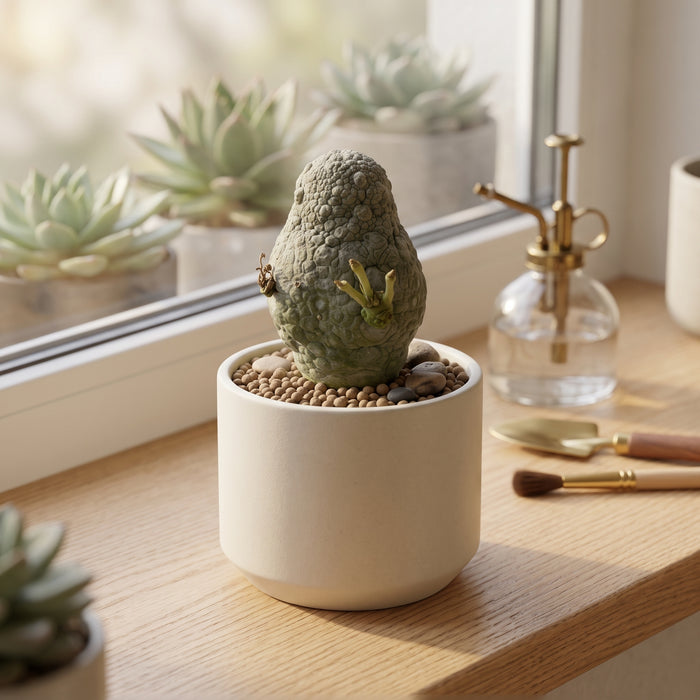 Pseudolithos migiurtinus Succulent, Unique Stone-Like Desert Plant