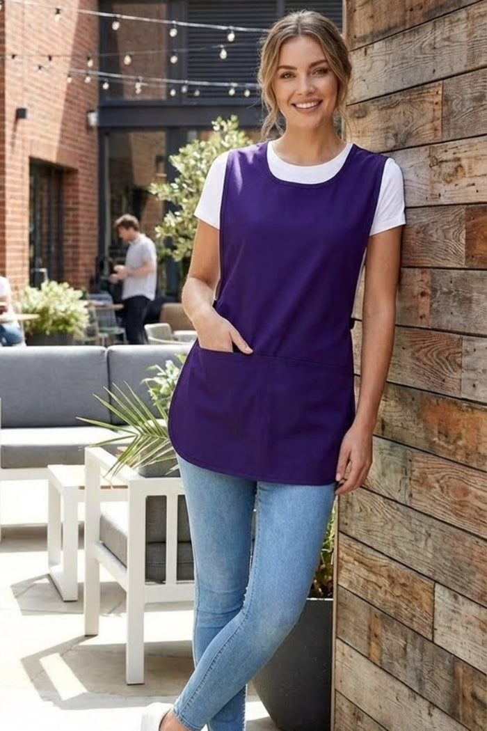 Fame Purple Cobbler Apron (2 Pockets)