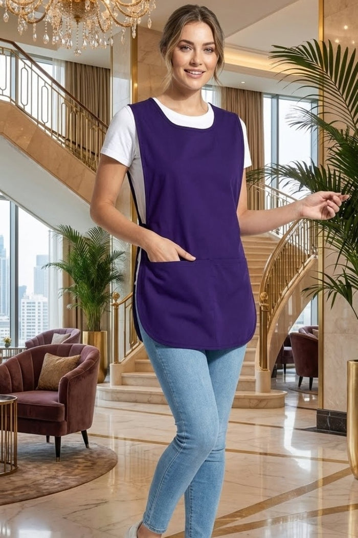 Fame Purple Cobbler Apron (2 Pockets)