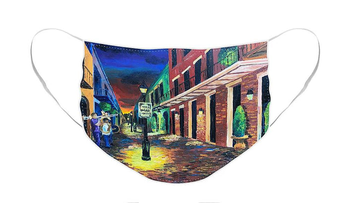 Rangee de Musiciens  Musicians Row - Face Mask