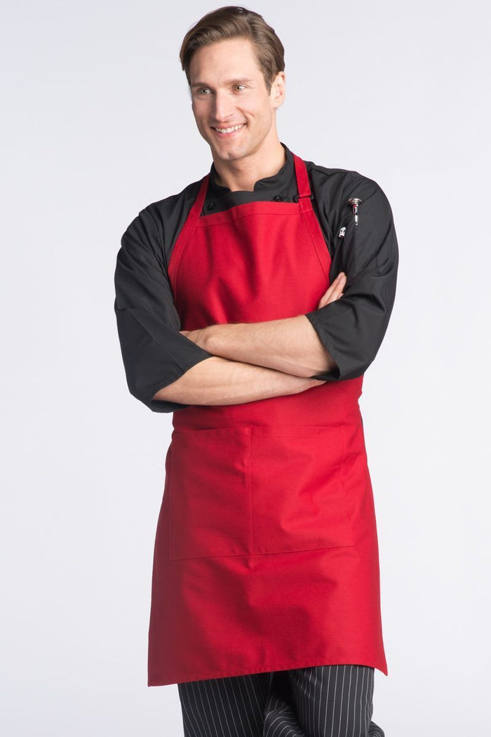 Uncommon Threads Red Butcher Adjustable Apron (2 Pockets)