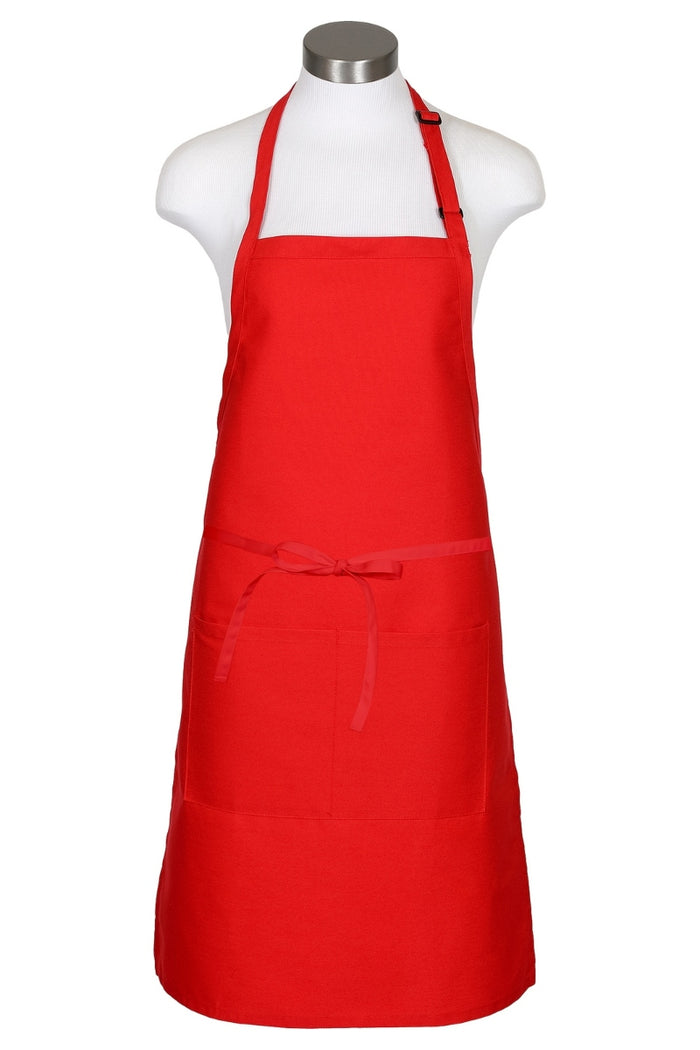 Fame Red Butcher Adjustable Apron (2 Pockets)