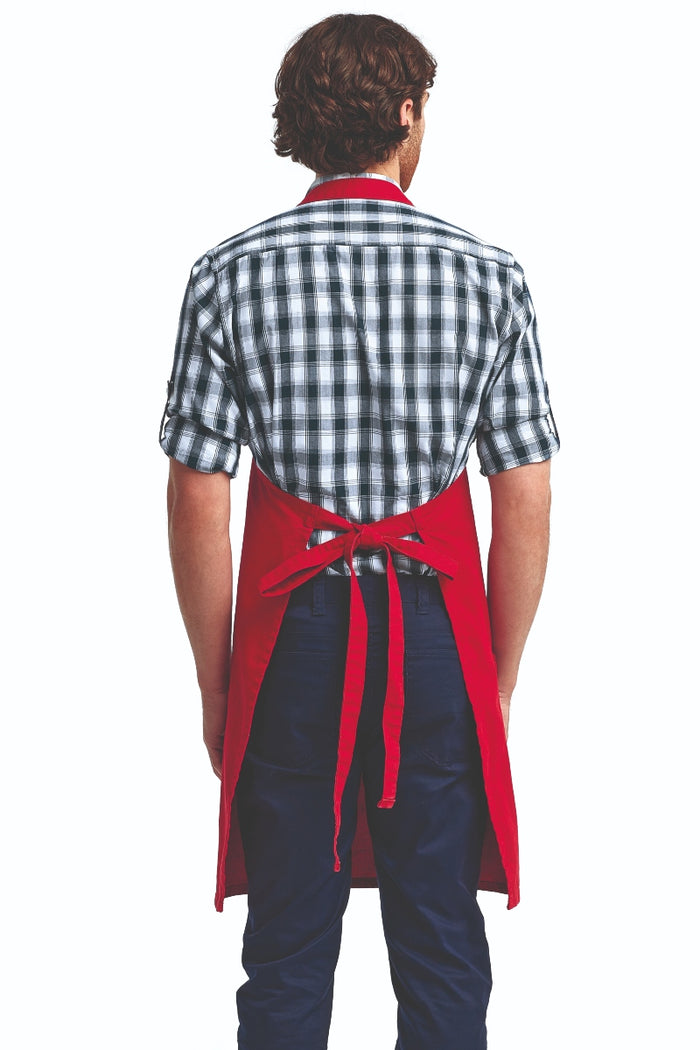 Artisan Collection by Reprime Red "Calibre" Bib Adjustable Apron (4 Pocket Pouch)