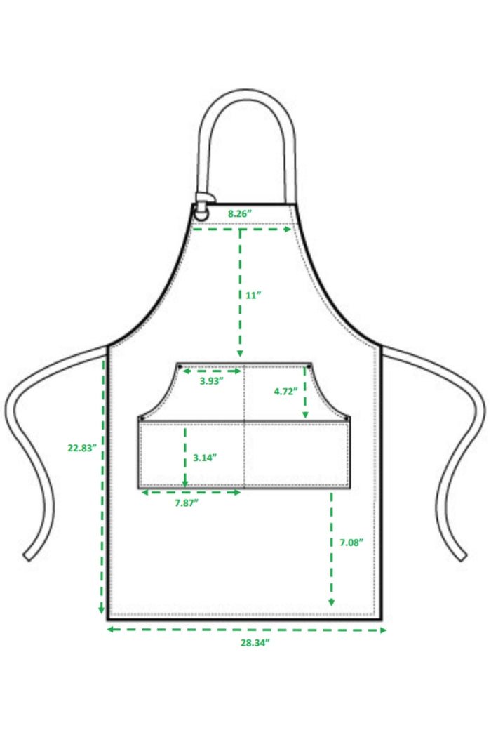 Artisan Collection by Reprime Red "Calibre" Bib Adjustable Apron (4 Pocket Pouch)