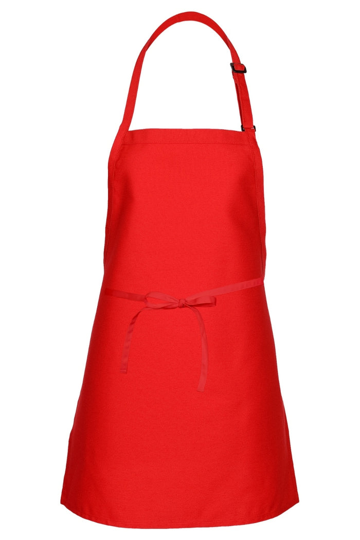 Fame Red Cover Up Bib Adjustable Apron (No Pockets)