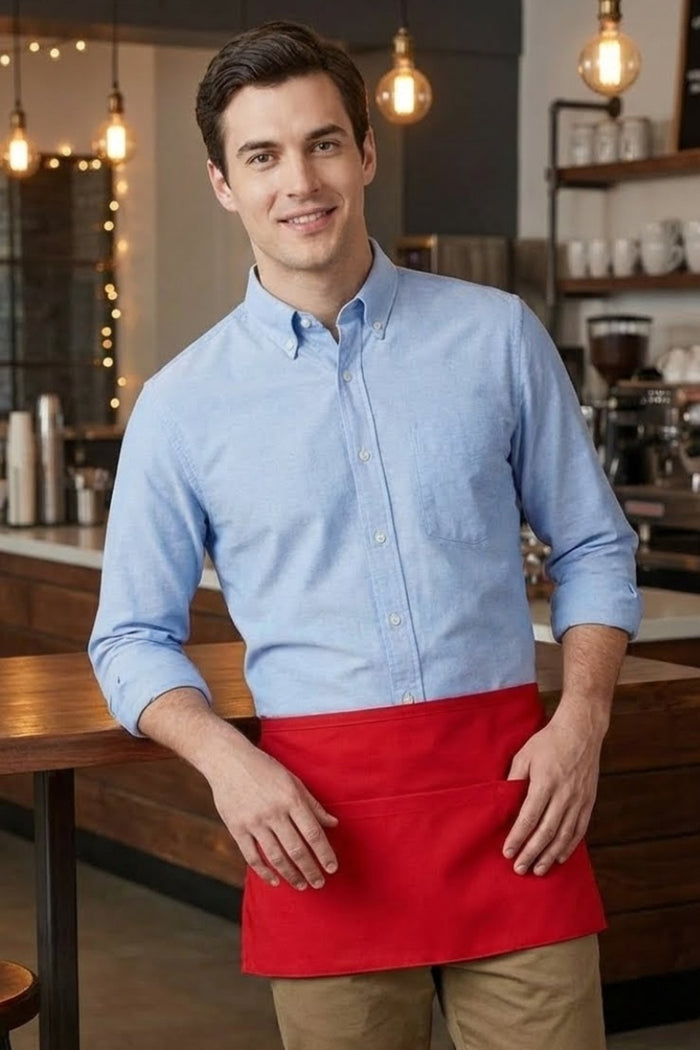 Fame Red Waist Apron (3 Pockets)