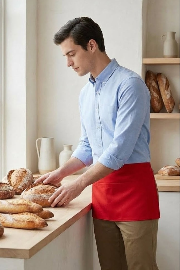 Fame Red Waist Apron (3 Pockets)