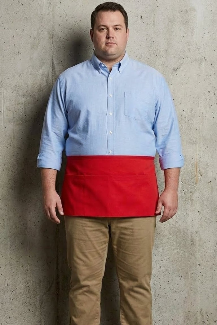 Fame Red Waist Apron (3 Pockets)