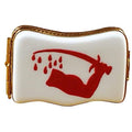 Goliad, Texas Flag Porcelain Limoges united states French Trinket Box