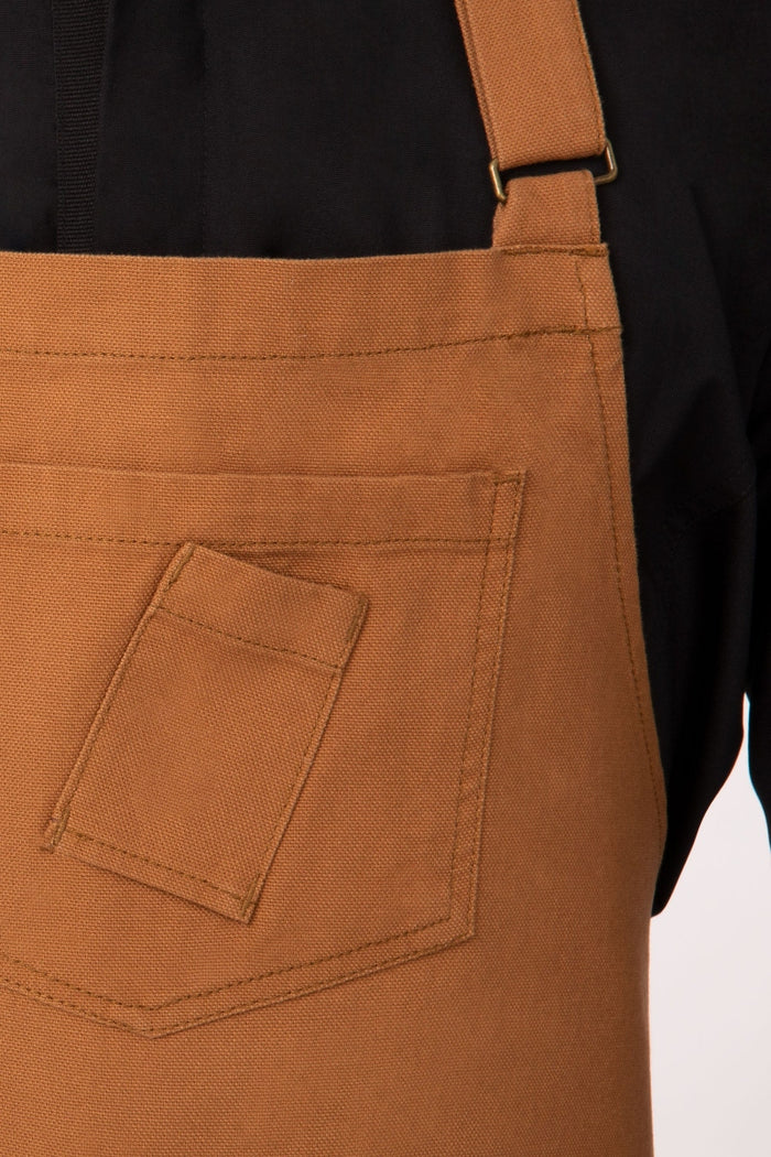 Chef Works Rockford Nutmeg Bib Apron