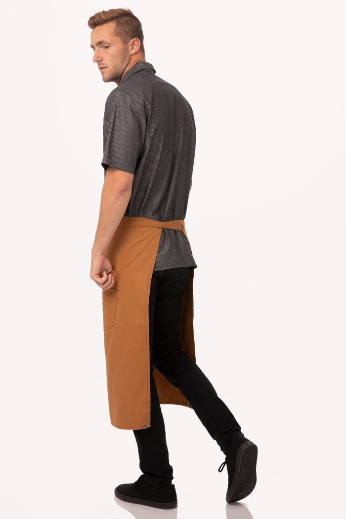 Chef Works Rockford Nutmeg Bistro Apron (2 Pockets)