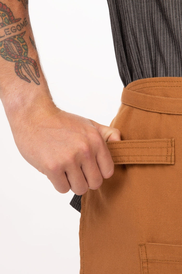 Chef Works Rockford Nutmeg Bistro Apron (2 Pockets)