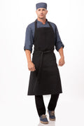 Chef Works Rockford Steel Grey Chefs Bib Apron