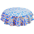 freckled sage round cherry blossom blue oilcloth tablecloth