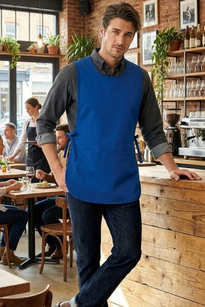 Fame Royal Blue Cobbler Apron (2 Pockets)