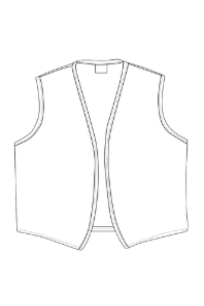 DayStar Royal Blue No Buttons Unisex Vest with No Pockets