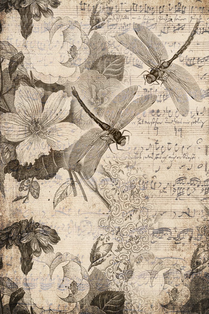 ROYCYCLED MUSICAL DRAGONFLIES, design by Roycycled, arts & entertainment > hobbies & creative arts > arts & crafts > art & crafting materials, for decoupage and crafting