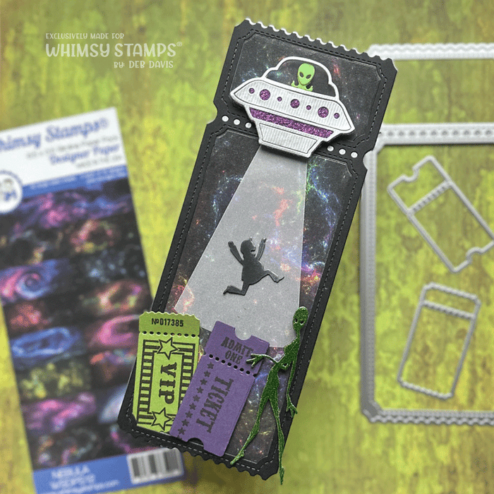 *NEW Terrific Slim Tickets Windows Die Set - Whimsy Stamps