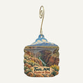 Seconds Eco Store Town Icon custom wood ornament OC118 hanging on hook