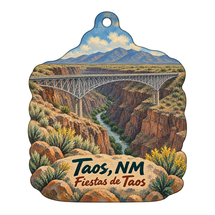 Seconds Eco Store Town Icon custom wood ornament OC118 on white