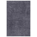 Severa 180x300cm Fluffy Fur Textured Bubble Rug Grey features a close-up of its plush, waffle-textured surface, showcasing luxurious, soft, pile-style textile resembling rabbit fur for ultimate comfort.