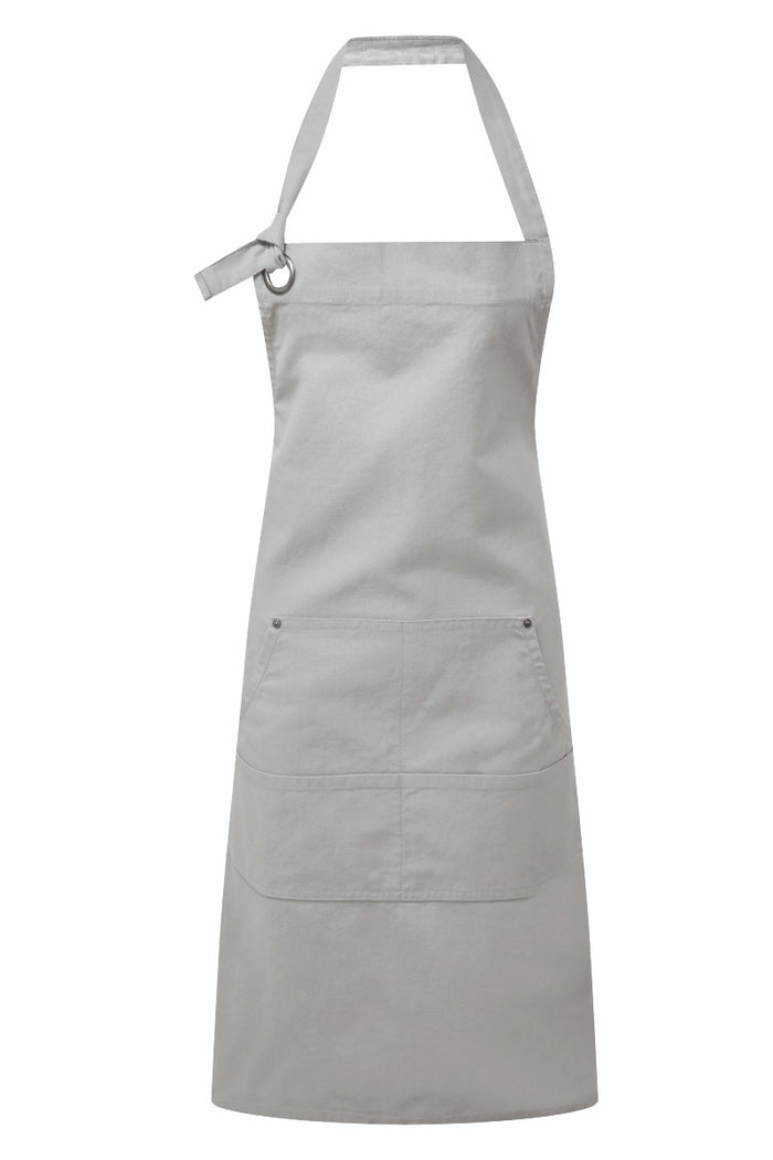 Artisan Collection by Reprime Silver "Calibre" Bib Adjustable Apron (4 Pocket Pouch)