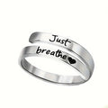 Silver Spiral Heart Ring