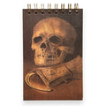 Skull And Money Wood Notepad