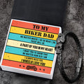 Skull Cuff Bracelet - Biker - To My Biker Dad - A Part Of You In My Heart - Gbbh18018