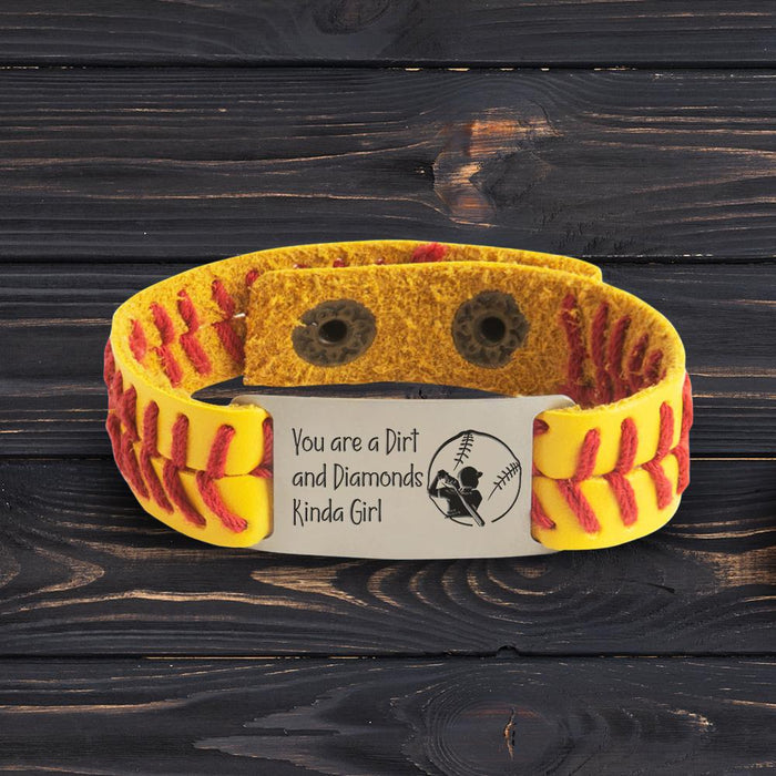 Softball Bracelet - Softball - To My Granddaughter - I Will Always Be Your No.1 Fan - Gbzk23001