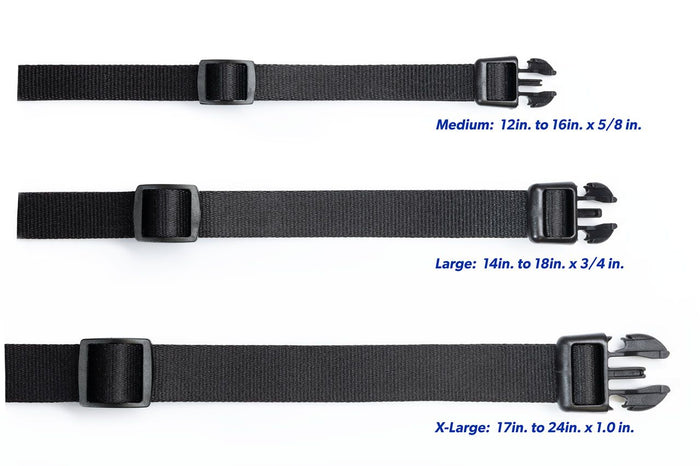 SOLID BLACK DELUXE COLLAR - Medium