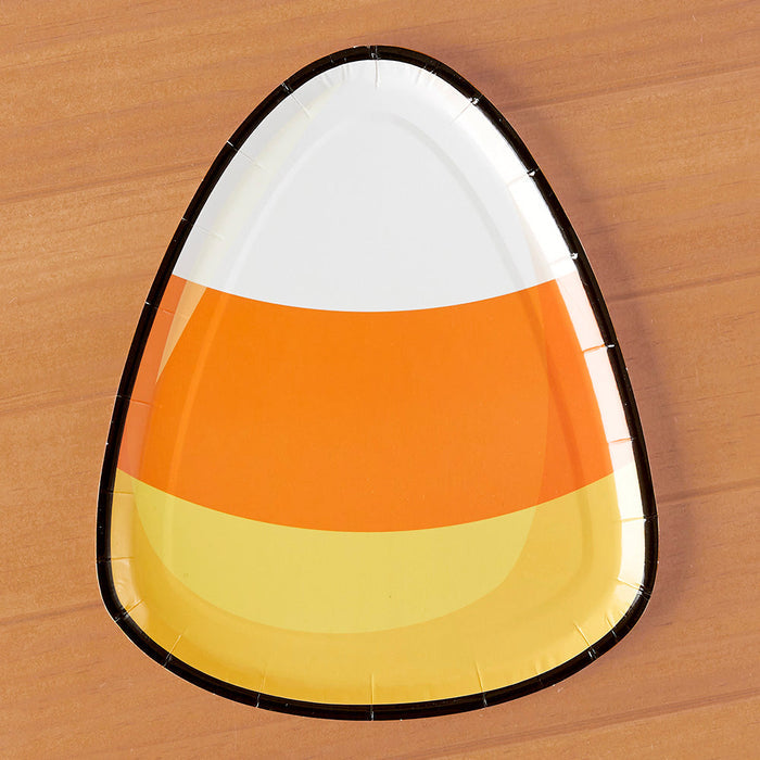 Sophistiplate Candy Corn Cutie Halloween Salad Plates, Candy Corn