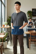 Fame Stonewashed Denim Waist Apron (3 Pockets)