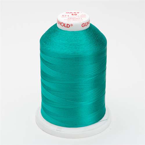 Sulky 40 wt 5500 Yard Rayon Thread - 940-0571 - Deep Aqua