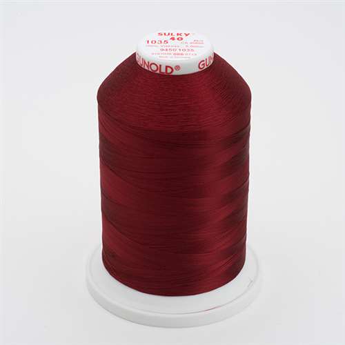 Sulky 40 wt 5500 Yard Rayon Thread - 940-1035 - ark Burgundy